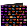 Canvas Bi-Fold Wallet - Sound Effects Black Multi Color