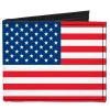 Canvas Bi-Fold Wallet - United States Flag
