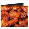 Canvas Bi-Fold Wallet - Vivid Hot Wings Stacked