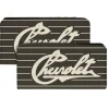 Canvas Snap Wallet - CHEVROLET Heritage Script Stripe Charcoal Tan