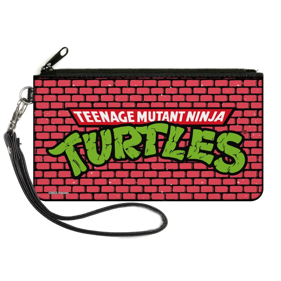 Canvas Zipper Wallet - LARGE - TEENAGE MUTANT NINJA TURTLES Brick Title Logo