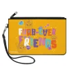 Canvas Zipper Wallet - LARGE - Furby FURB-EVER FRIENDS Group Pose Orange/Multi Color