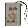 Canvas Zipper Wallet - LARGE - A Christmas Story Lamp Quotes Collage White