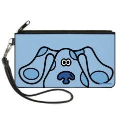 Canvas Zipper Wallet - LARGE - Blue's Clues Blue Face Blues