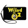 Canvas Zipper Wallet - LARGE - THE WIZARD OF OZ Dorothy Pose Black/Yellow/White