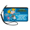 Canvas Zipper Wallet - LARGE - DEXTER'S LABORATORY Dexter and Dee Dee NO PLACE FOR THE LIKES OF YOU Pose Blues