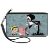 Canvas Zipper Wallet - LARGE - The Grim Adventures of Billy & Mandy Group Pose and Grim Sketches Gray