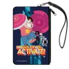Canvas Zipper Wallet - LARGE - Steven Universe SERIOUS STEVEN…ACTIVATE Group Pose Blues