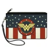 Canvas Zipper Wallet - LARGE - WONDER WOMAN/Logo Americana Red/White/Blue/Yellow
