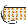 Canvas Zipper Wallet - LARGE - Disney Pixar Luxo Ball Monogram White Yellow Blue Red