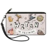 Canvas Zipper Wallet - LARGE - Harry Potter WITCH IN TRAINING Collage Light Pink