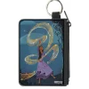 Canvas Zipper Wallet - MINI X-SMALL - Wish Asha Dancing Swirl Pose Blues/Yellows