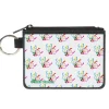Canvas Zipper Wallet - MINI X-SMALL - Invader Zim Triple GIR Pose Stack White/Multi Color