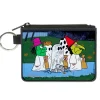 Canvas Zipper Wallet - MINI X-SMALL - Peanuts Gang Halloween Trick or Treat Group Pose