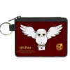 Canvas Zipper Wallet - MINI X-SMALL - HARRY POTTER Hedwig Delivery Pose DRCMC Icon Burgundy Reds Golds