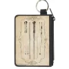 Canvas Zipper Wallet - MINI X-SMALL - Harry Potter THE WAND OF POTTER Anatomy Tans Black