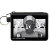 Canvas Zipper Wallet - MINI X-SMALL - TOONAMI Robot TOM Sketch Pose Black/Grays