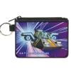 Canvas Zipper Wallet - MINI X-SMALL - Rick and Morty Rick Space Cruiser Pose Blues