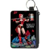 Canvas Zipper Wallet - MINI X-SMALL - HARLEY QUINN Issue #1 Roller Derby Hammer Cover Pose