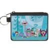 Canvas Zipper Wallet - MINI X-SMALL - Foster's Home for Imaginary Friends Group Pose Blues