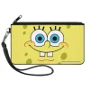 Canvas Zipper Wallet - SMALL - SpongeBob Face CLOSE-UP Yellows