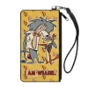Canvas Zipper Wallet - SMALL - I AM WEASEL IR Baboon and IM Weasel Pose and Title Logo Yellows