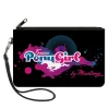 Canvas Zipper Wallet - SMALL - FOREVER PONY GIRL Mustang Silhouette Black Blues Pinks