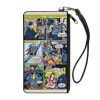 Canvas Zipper Wallet - SMALL - Superman Clark Kent Retro Comic Scene Blocks