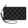 Canvas Zipper Wallet - SMALL - Buffalo Plaid X Charcoal Black Gray
