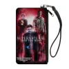 Canvas Zipper Wallet - SMALL - SUPERNATURAL-JOIN THE HUNT Crowley/Dean/Sam Group Pose Black/Red Glow