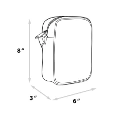 Cheech & Chong Vegan Leather Cross Body Backpack for Men and Women with Adjustable Strap, C of Weeds Playing Card Replica, Green