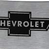 Chevy Bowtie Rock Star Buckle - Brushed Silver/Black