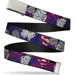 Chrome Buckle Web Belt - Bizzaro Action Webbing