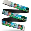 Chrome Buckle Web Belt - Dora Running & Animal Friends Outdoors Webbing