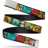 Chrome Buckle Web Belt - Krusty Krab's Cam Scene Blocks Webbing