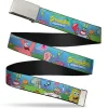 Chrome Buckle Web Belt - SpongeBob and Friends/Logo Webbing
