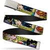 Chrome Buckle Web Belt - Superheroines Wonder Woman/Supergirl/Batgirl Webbing