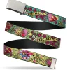 Chrome Buckle Web Belt - Supergirl Tattoo Scene Webbing