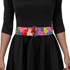 Cinch Waist Belt - Ariel Flounder Fish Trio Poses Pinks