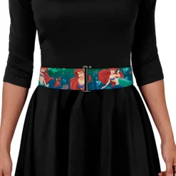 Cinch Waist Belt - Ariel Poses w Flounder Green Blue Fade