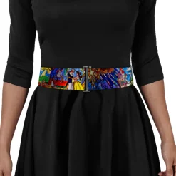 Cinch Waist Belt - Beauty & the Beast Stained Glass Scenes