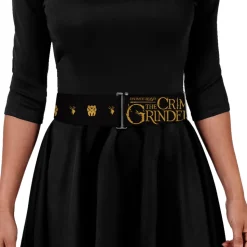 Cinch Waist Belt - FANTASTIC BEASTS THE CRIMES OF GRINDELWALD Obscurus Books Icons Black Golds