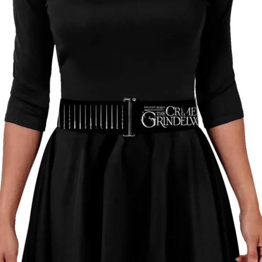 Cinch Waist Belt - FANTASTIC BEASTS THE CRIMES OF GRINDELWALD 10-Wands Charcoal White