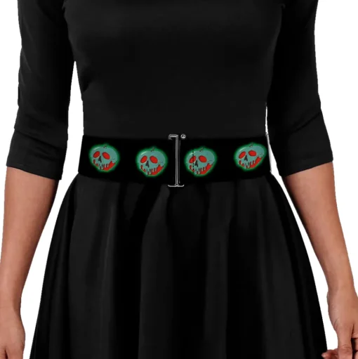 Cinch Waist Belt - Snow White Poisoned Apple Black Green Red