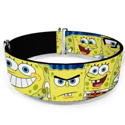 Cinch Waist Belt - SpongeBob Expressions Stripe Blue
