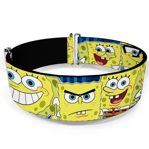 Cinch Waist Belt - SpongeBob Expressions Stripe Blue