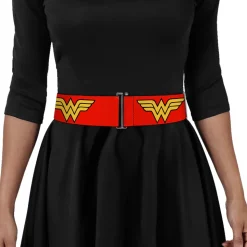Cinch Waist Belt - Wonder Woman Logo Red