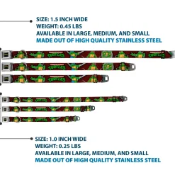 Classic TEENAGE MUTANT NINJA TURTLES Logo Seatbelt Buckle Collar - Classic TEENAGE MUTANT NINJA TURTLES Battle Poses/Group Pose7