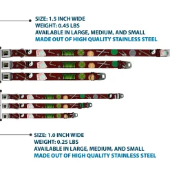 Classic TEENAGE MUTANT NINJA TURTLES Logo Seatbelt Buckle Collar - Classic TMNT Gear/Elements Brick Wall