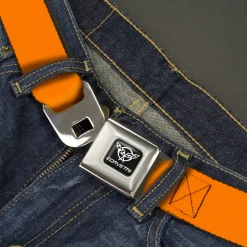 Corvette Seatbelt Belt - Orange Webbing